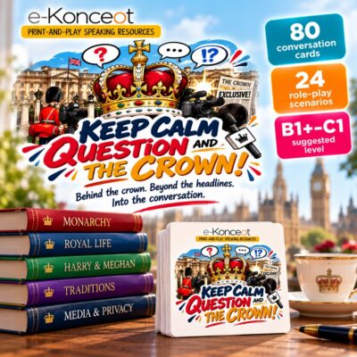 KEEP CALM AND ...THE CROWN! Karty konwersacyjne