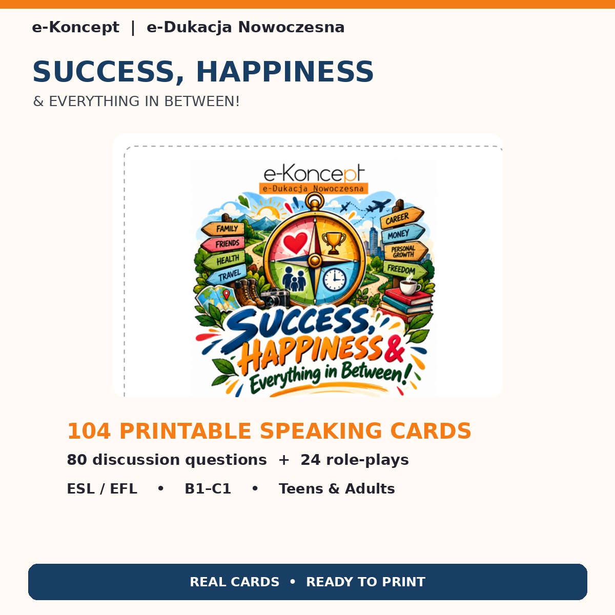 SUCCESS, HAPPINESS & EVERYTHING IN BETWEEN! Karty konwersacyjne - obrazek 2
