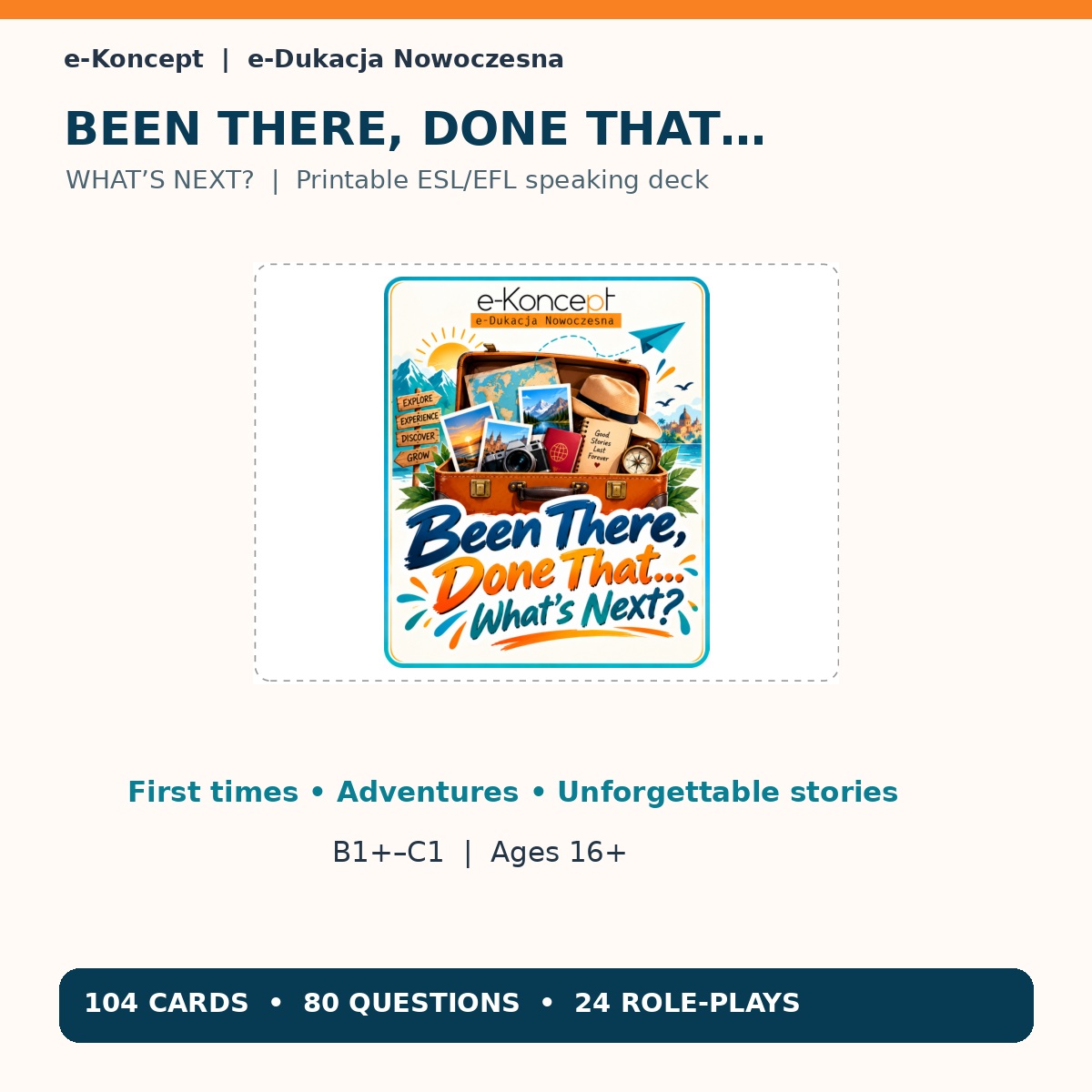BEEN THERE, DONE THAT… WHAT’S NEXT? Karty konwersacyjne - obrazek 3