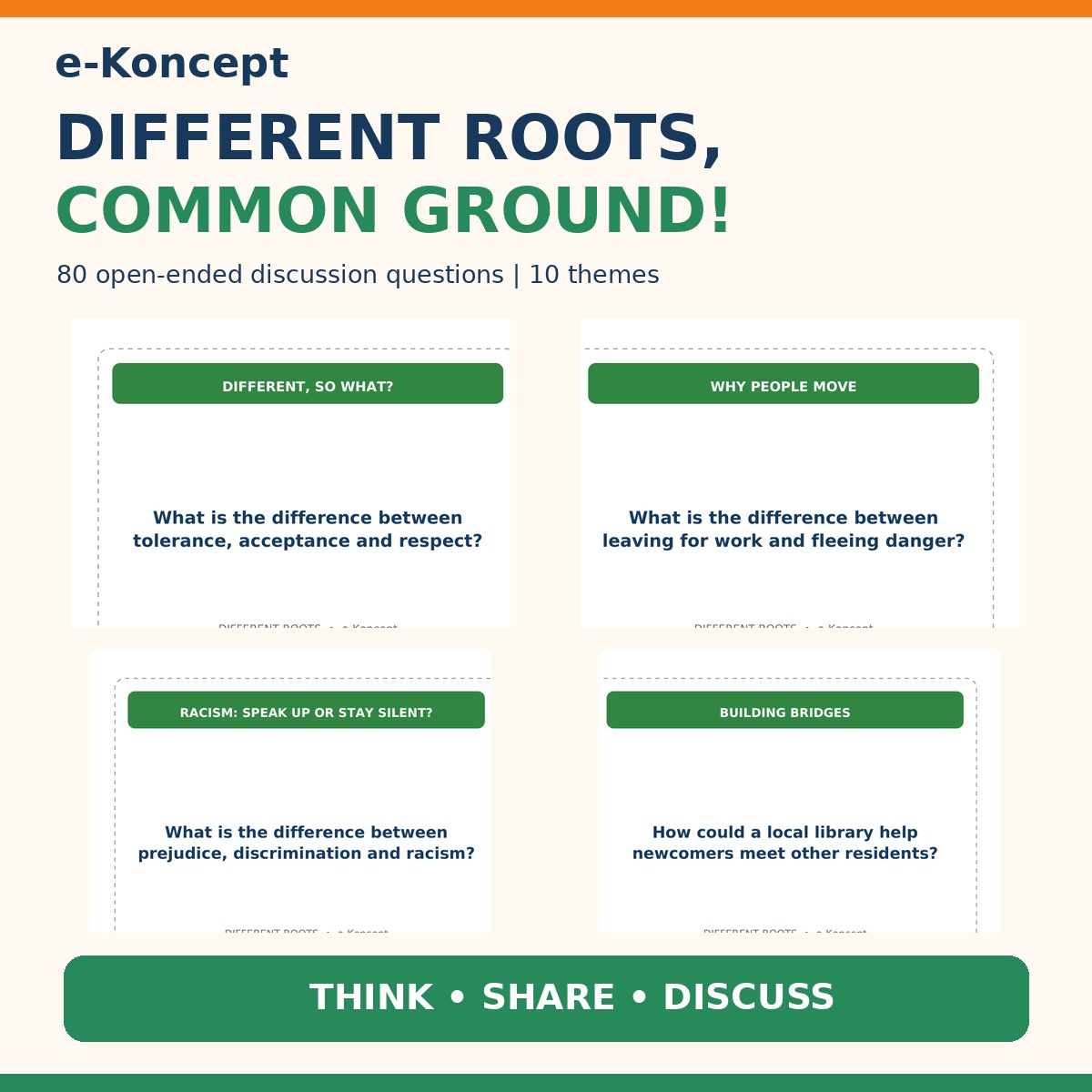 DIFFERENT ROOTS, COMMON GROUND! Karty konwersacyjne - obrazek 3