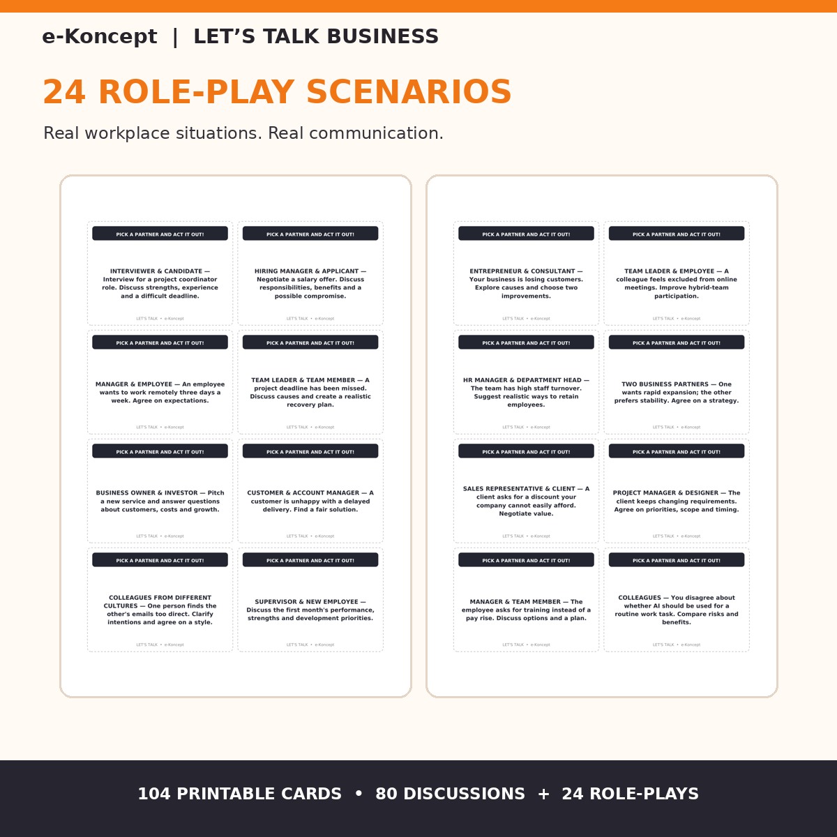 LET'S TALK BUSINESS… BEYOND THE BUZZWORDS! Karty konwersacyjne - obrazek 3