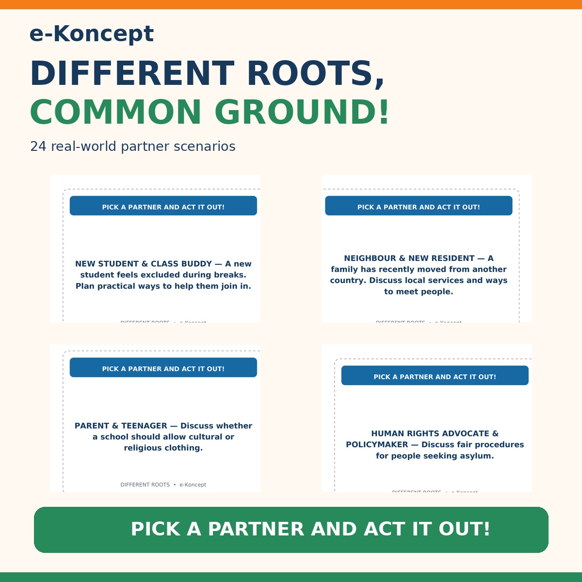 DIFFERENT ROOTS, COMMON GROUND! Karty konwersacyjne - obrazek 4