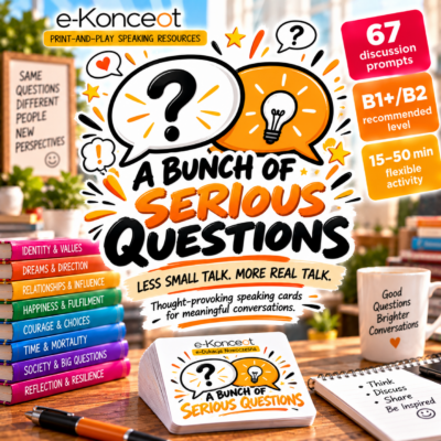 A BUNCH OF SERIOUS QUESTIONS Karty konwersacyjne