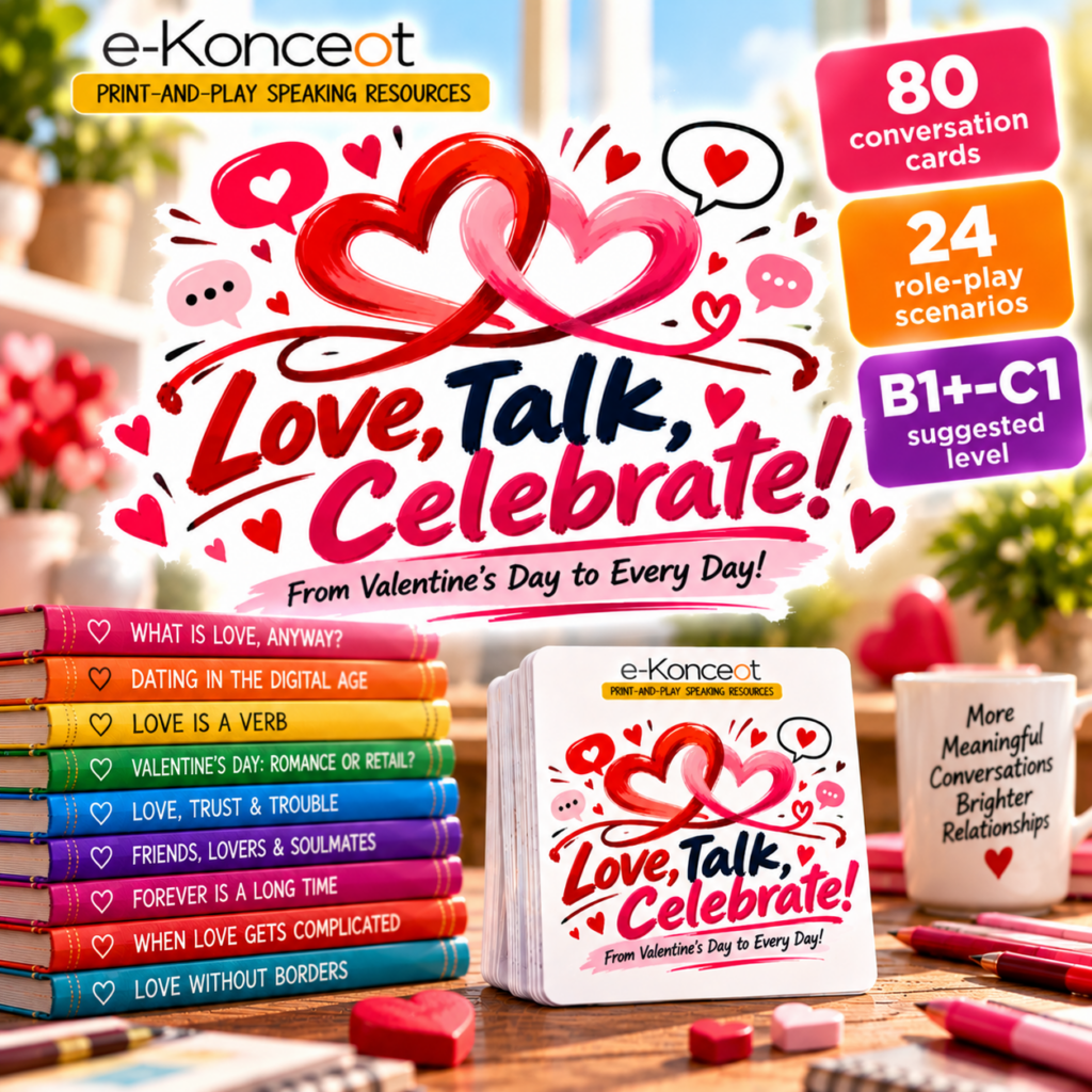 LOVE, TALK, CELEBRATE! Karty konwersacyjne