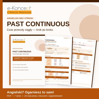 Past Continuous – Naucz się sam! | Czas przeszły ciągły (PDF)