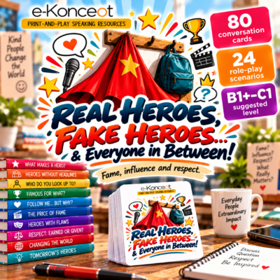 REAL HEROES, FAKE HEROES... Karty konwersacyjne