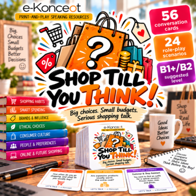 SHOP TILL YOU THINK! Karty konwersacyjne