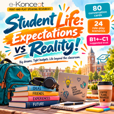 STUDENT LIFE: EXPECTATIONS VS REALITY! Karty konwersacyjne
