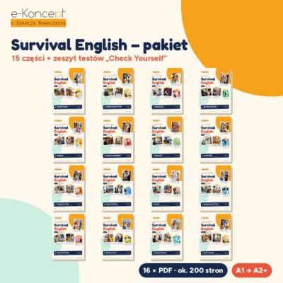 Survival English – Pakiet: wszystkie części + zeszyt testów