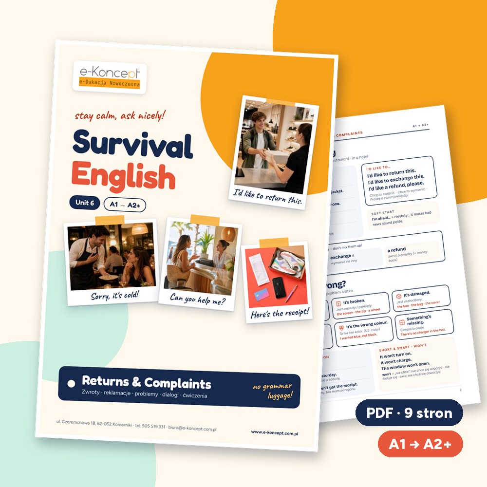 Survival English Unit 6 – Returns & Complaints