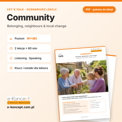 Let’s Talk: Community – scenariusz lekcji