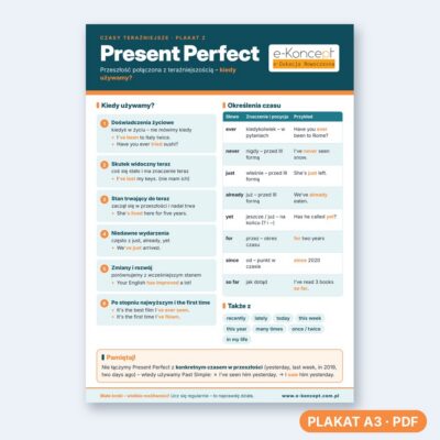Present perfect - Plakat 2