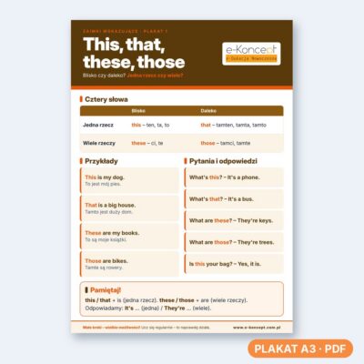 This that these those- Plakat 1