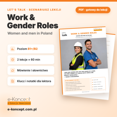Let's Talk: Work & Gender Roles – scenariusz lekcji